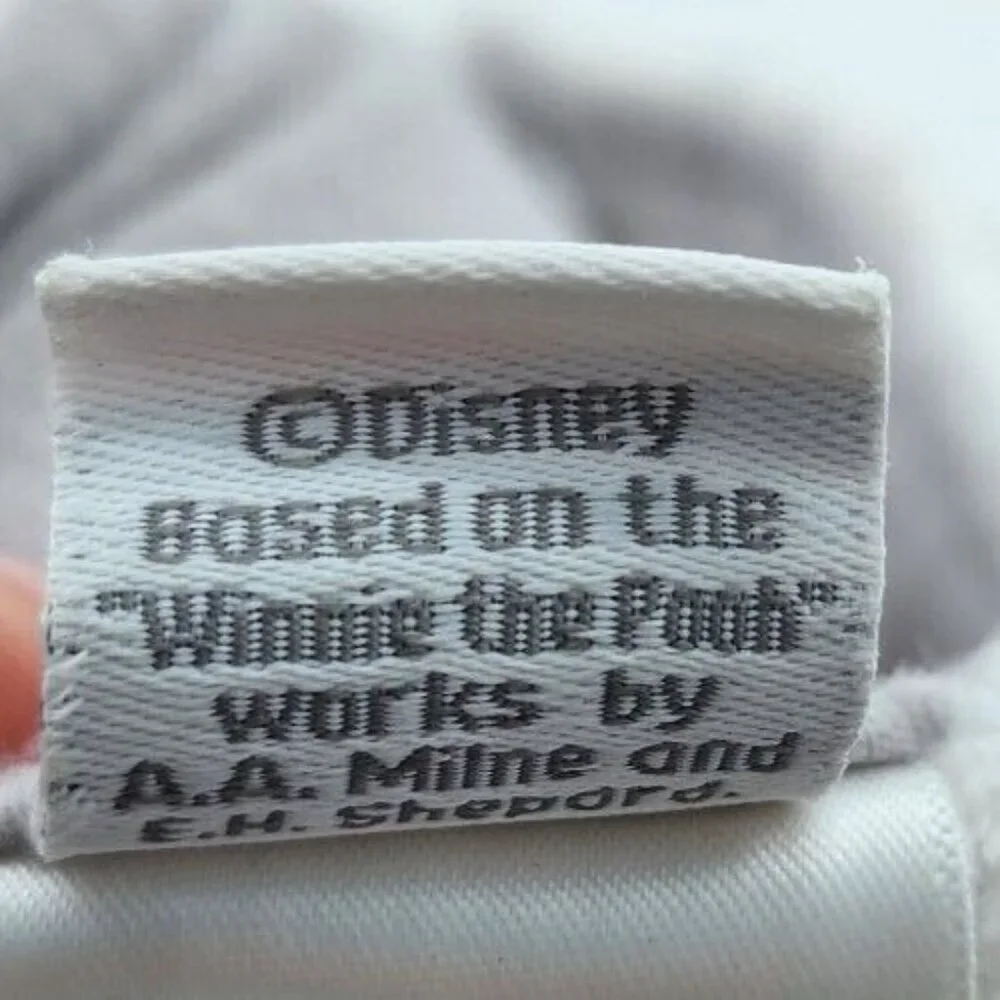 Lambs & Ivy Disney Baby Winnie The Pooh Lovey White / Gray‎ Security Blanket